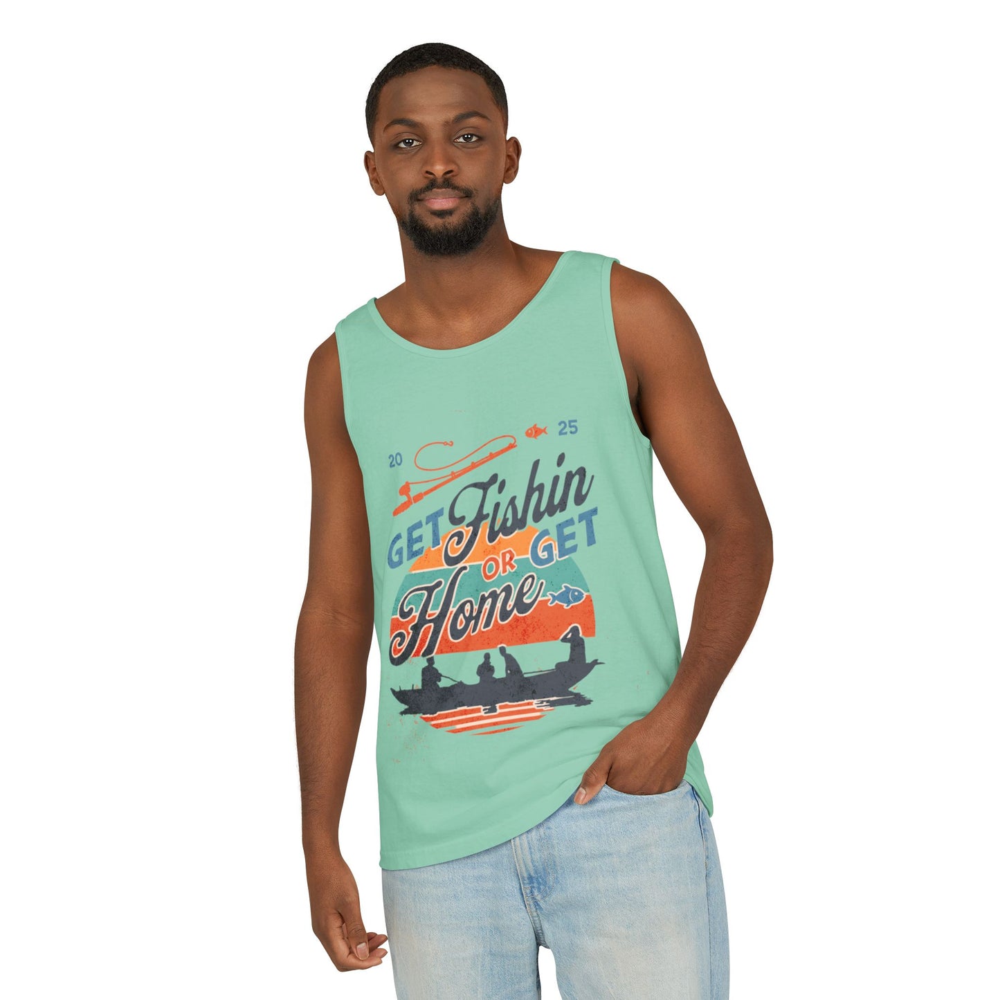 Get Fishin' or Get Home Unisex Tank Top
