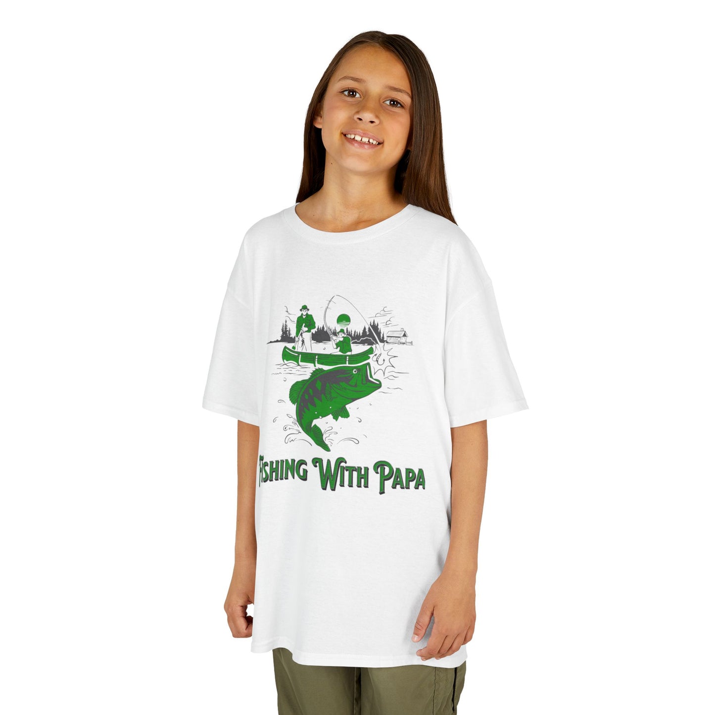 Kids Fishing Tee - 'Fishing With Papa'