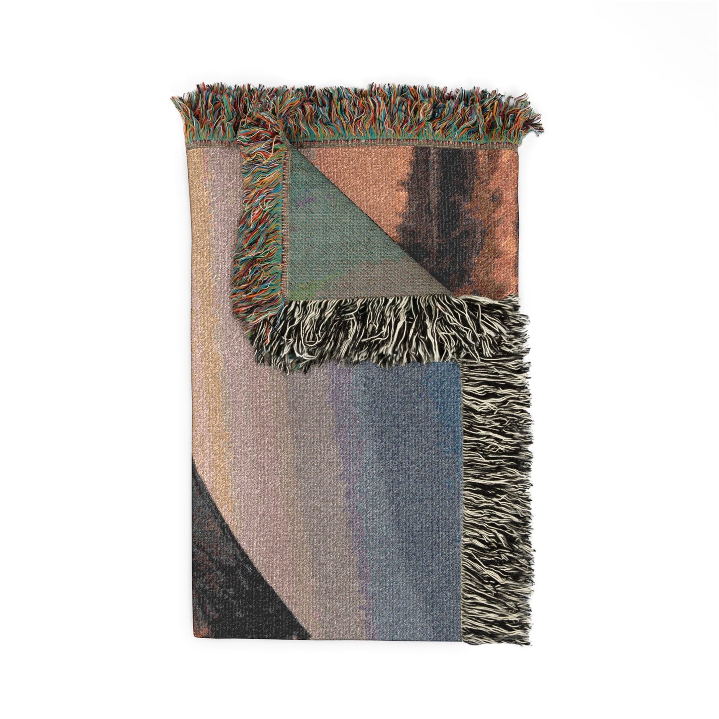 Mountain Reflection Woven Blanket