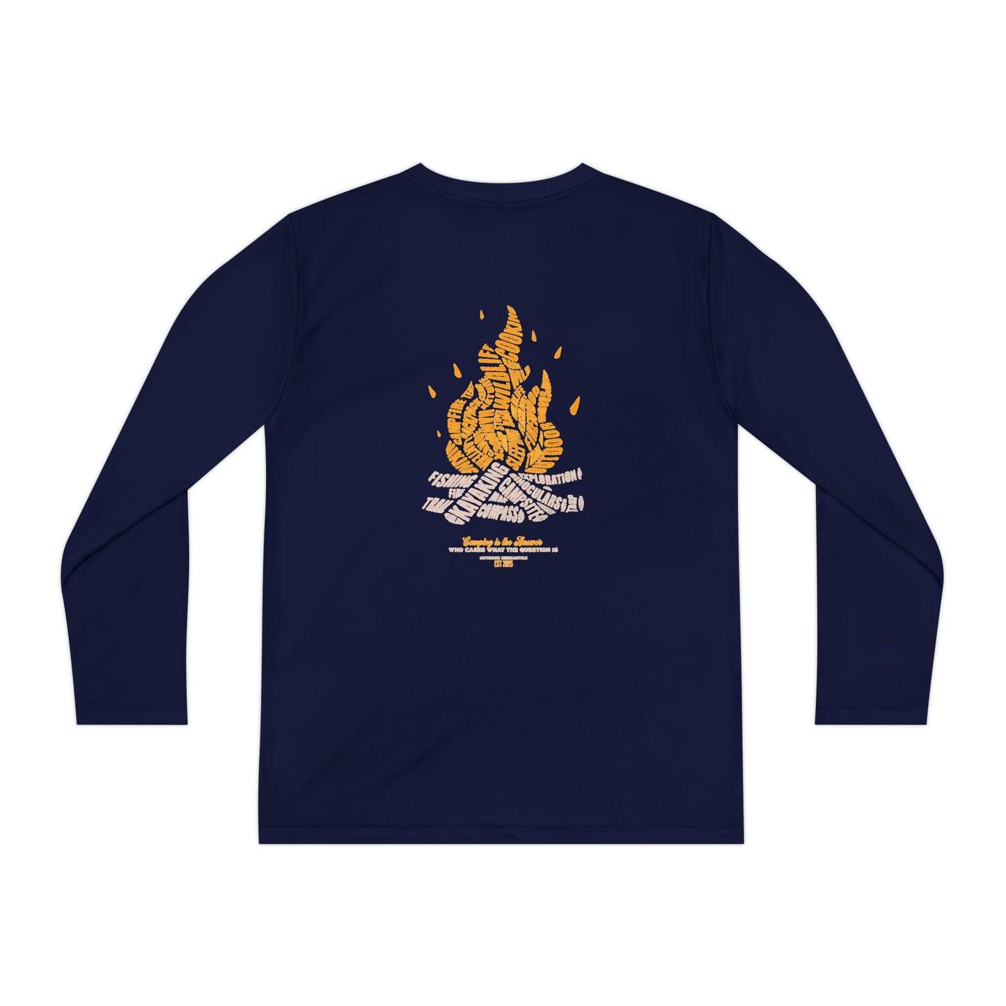 Youth Long Sleeve Campfire Tee.