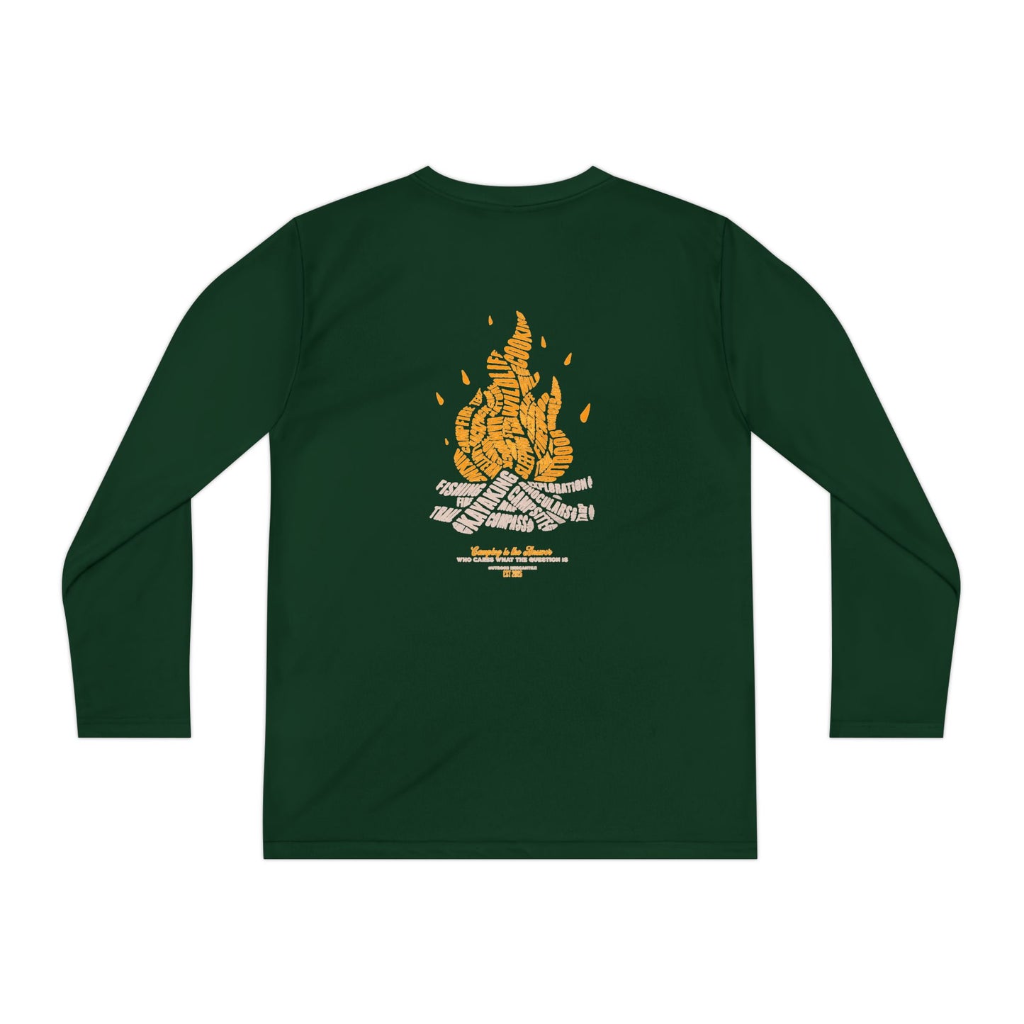 Youth Long Sleeve Campfire Tee.