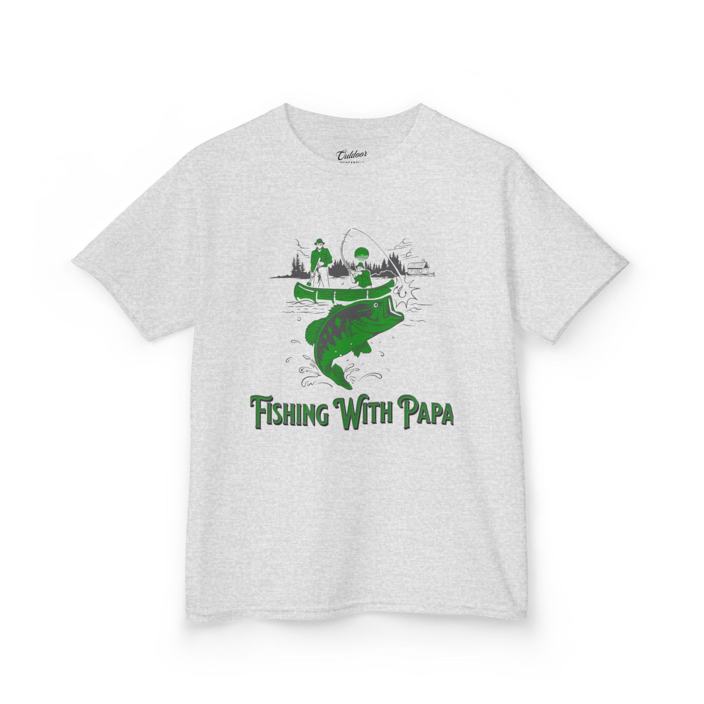 Kids Fishing Tee - 'Fishing With Papa'