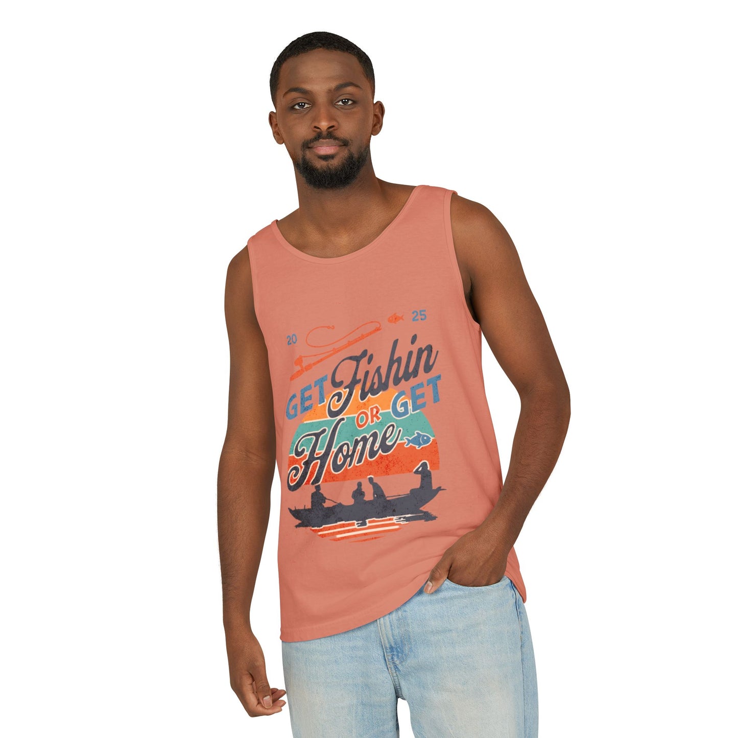 Get Fishin' or Get Home Unisex Tank Top