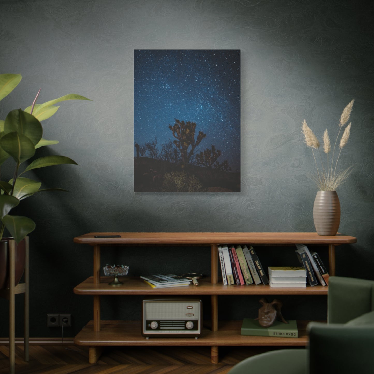 Desert Night Sky Canvas Wall Art