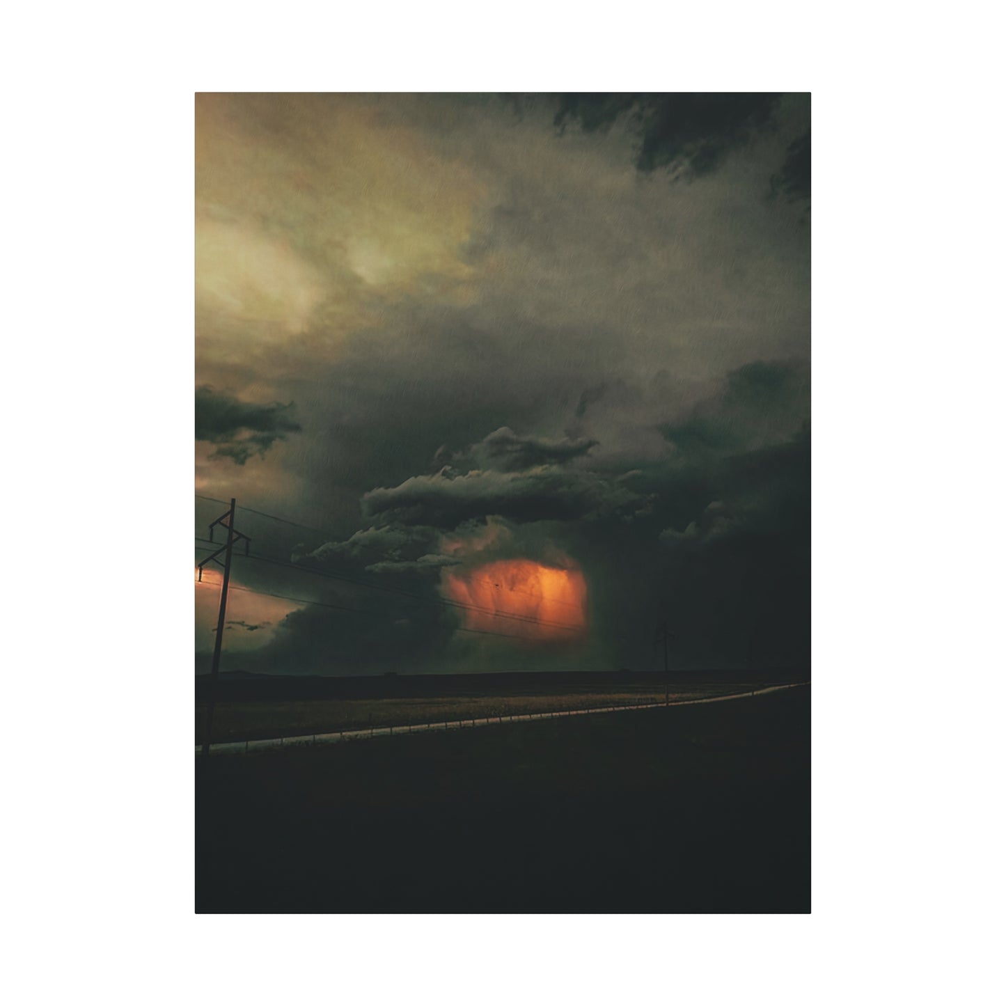 Dramatic Sunset Storm Wall Art