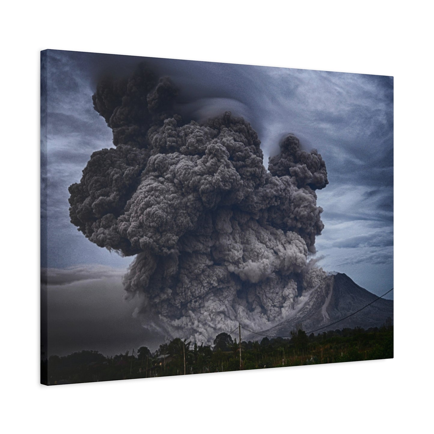 Volcanic Eruption Matte Canvas