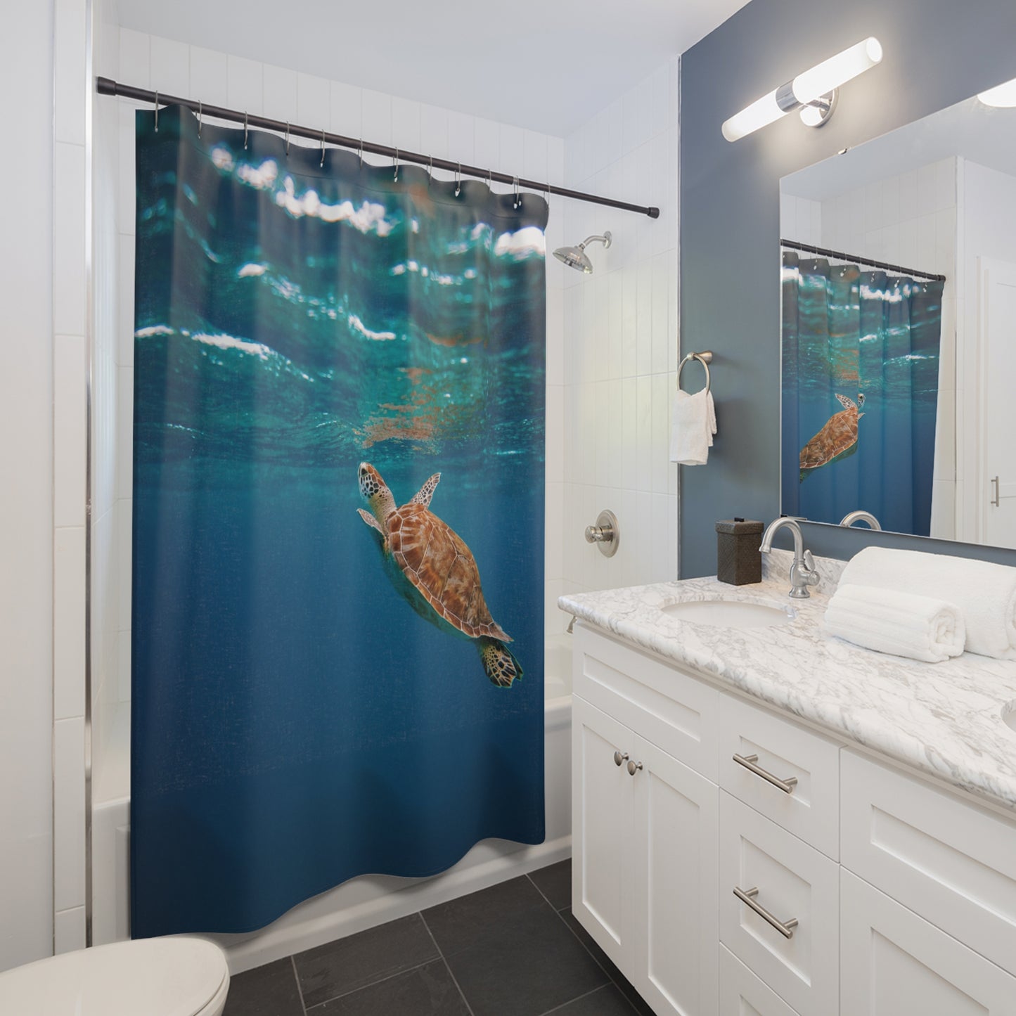 Sea Turtle Ocean Shower Curtain