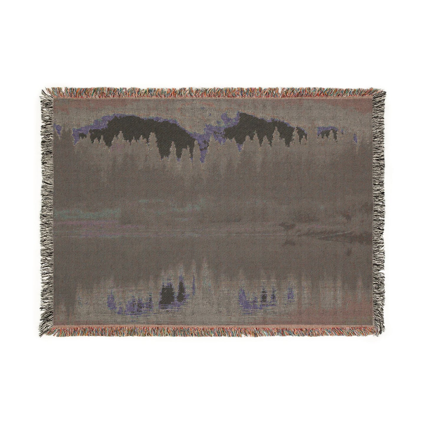 Mountain Lake Throw Blanket