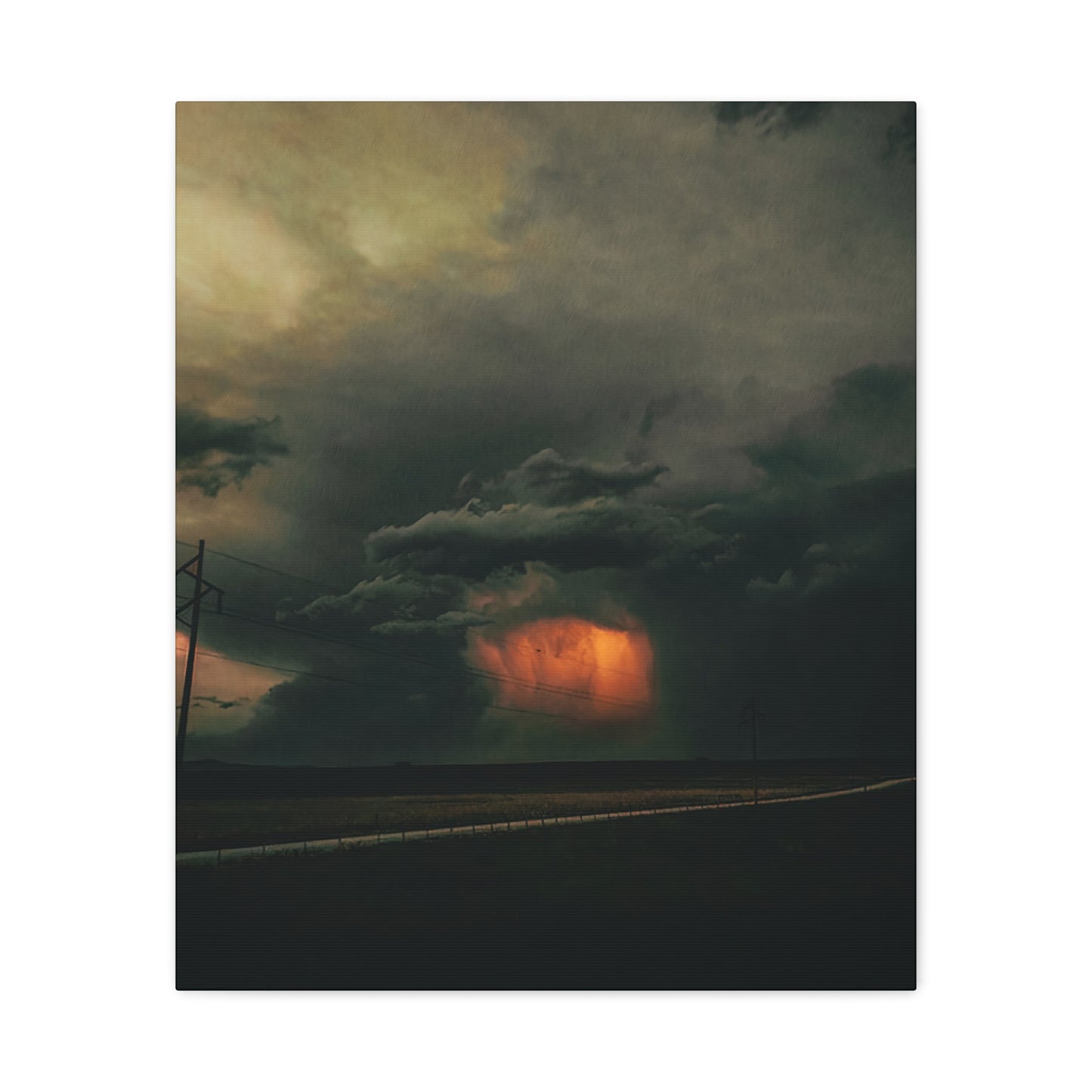 Dramatic Sunset Storm Wall Art