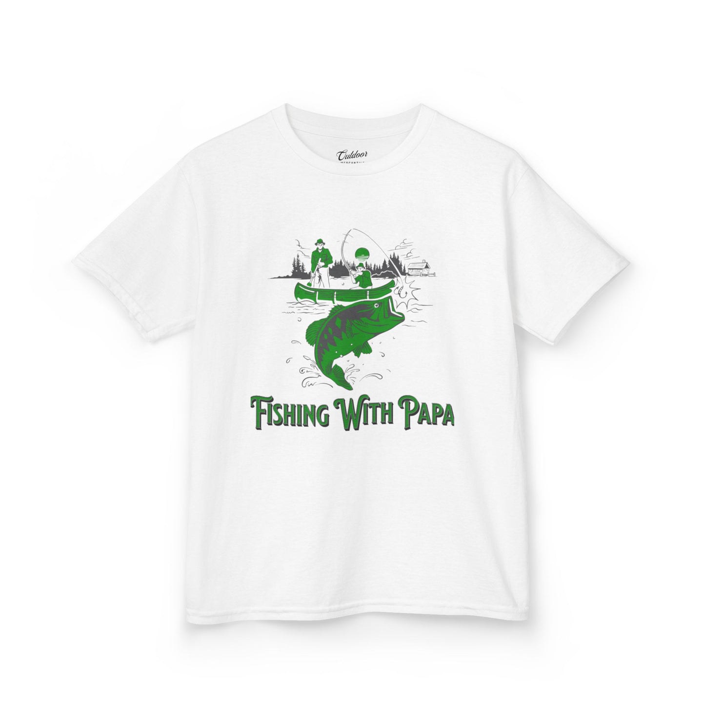 Kids Fishing Tee - 'Fishing With Papa'