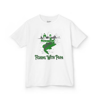 Kids Fishing Tee - 'Fishing With Papa'