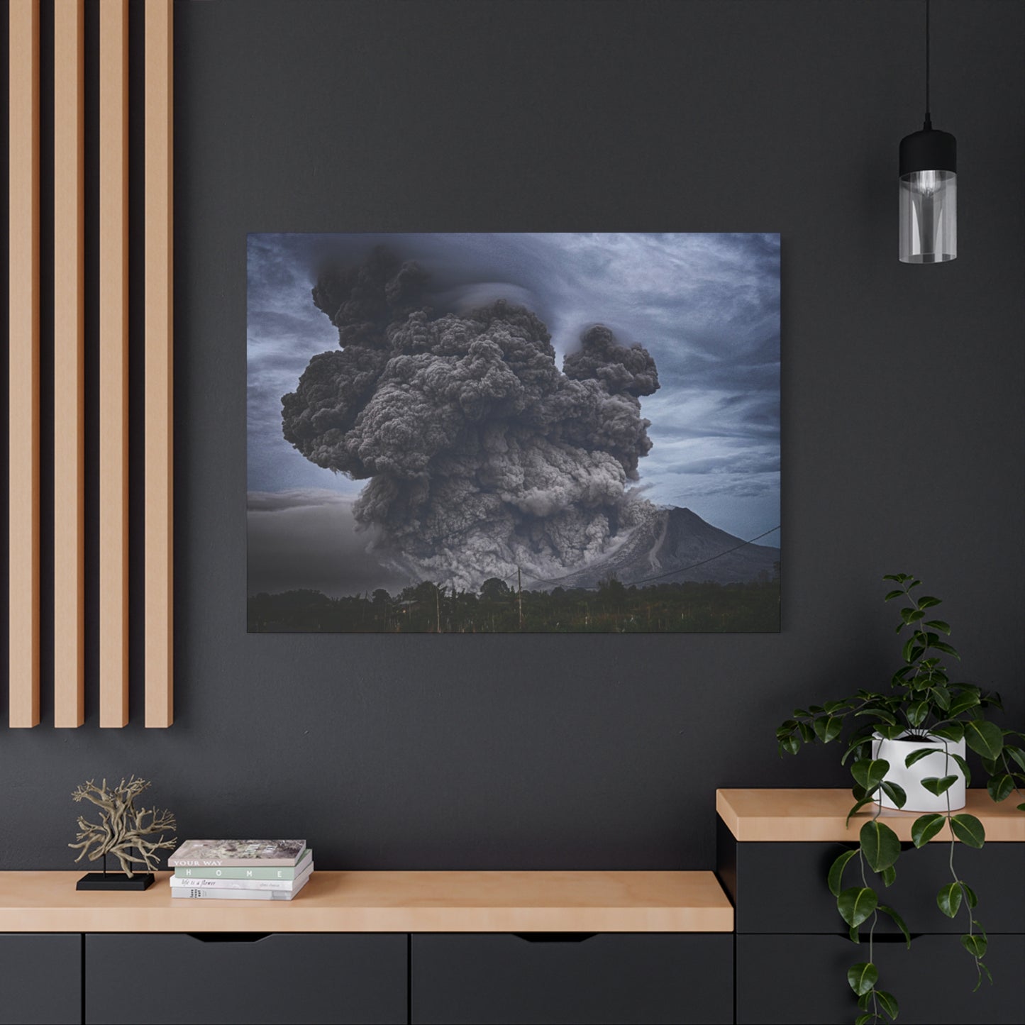Volcanic Eruption Matte Canvas