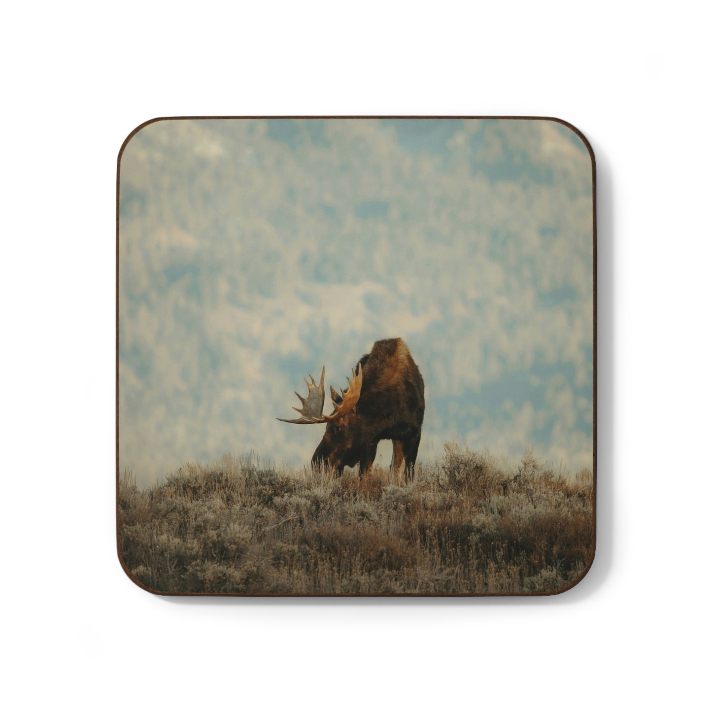 Rustic Moose Coaster
