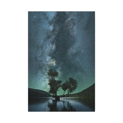 Milky Way Night Sky Canvas Wall Art