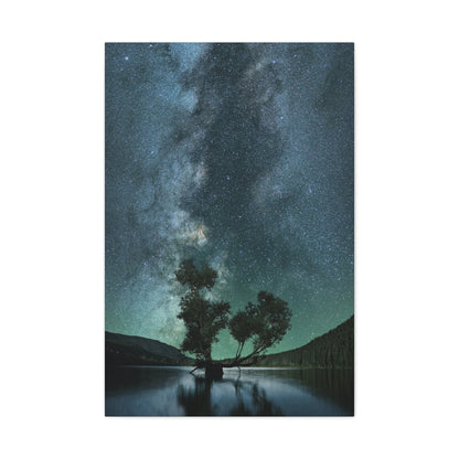Milky Way Night Sky Canvas Wall Art
