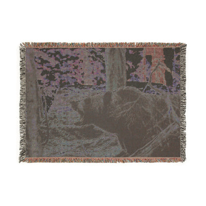 Bear Woven Blanket