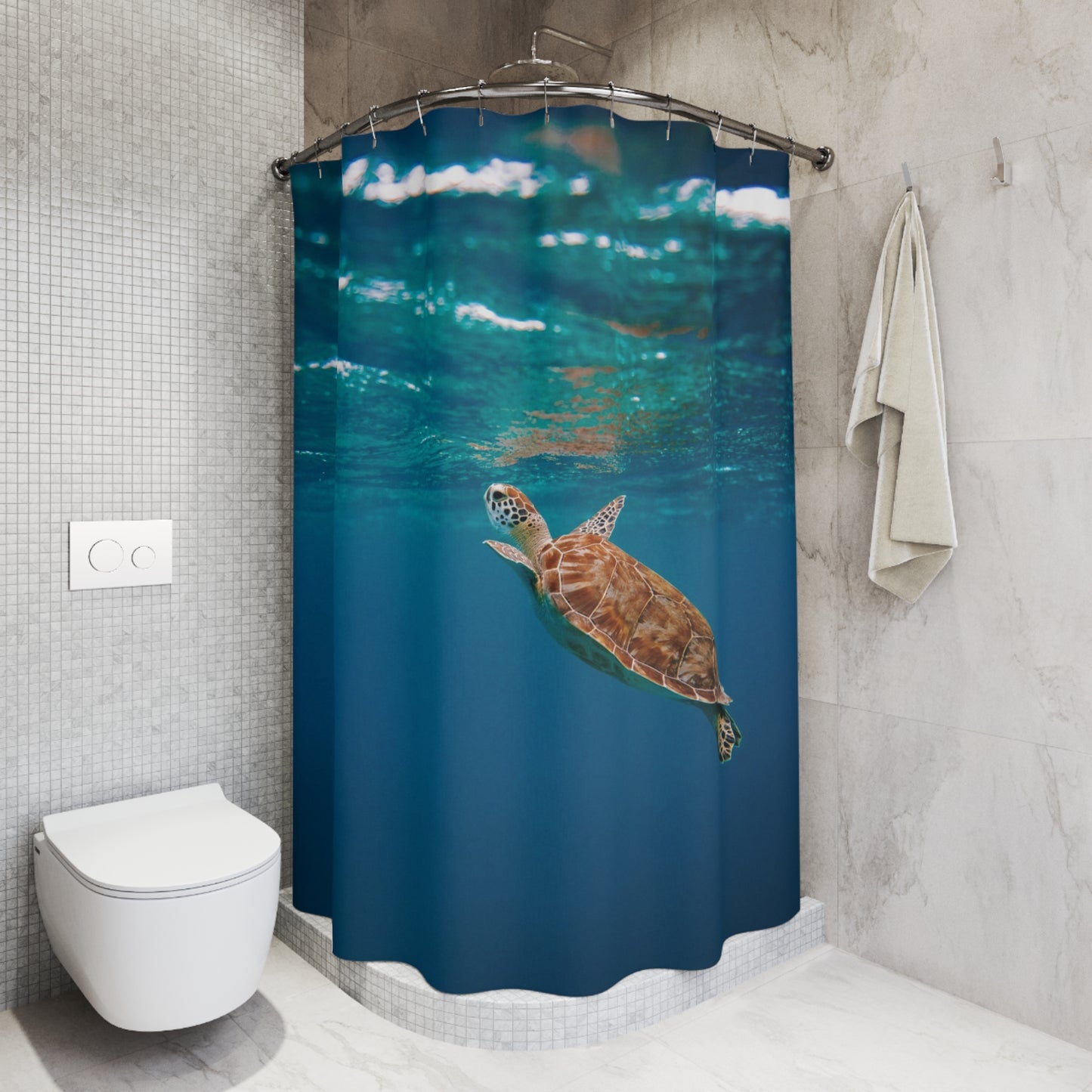 Sea Turtle Ocean Shower Curtain