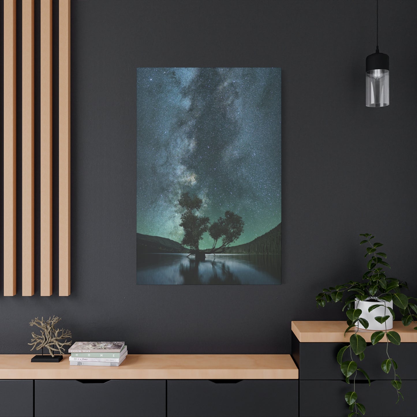 Milky Way Night Sky Canvas Wall Art