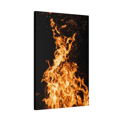 Flame Matte Canvas Print