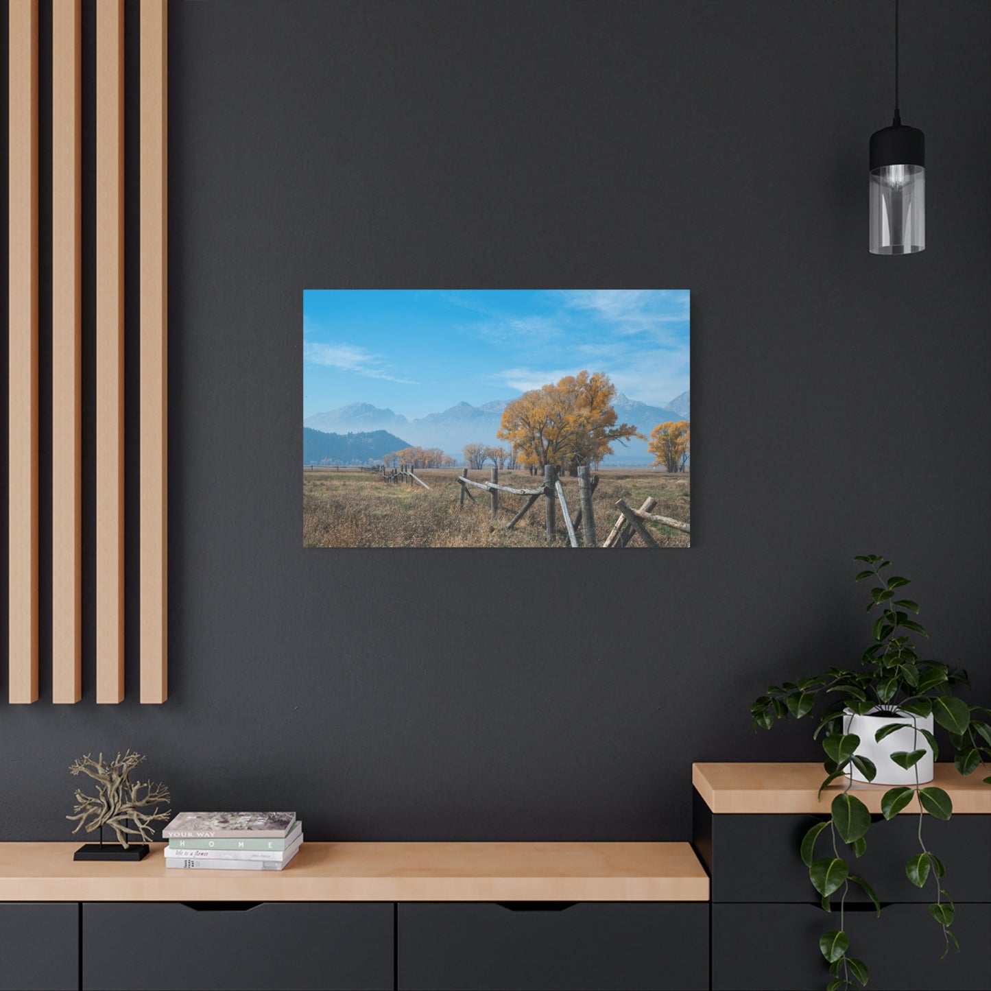 Meadow Mountain Canvas Wall Art