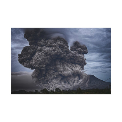 Volcanic Eruption Matte Canvas