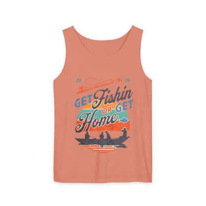 Get Fishin' or Get Home Unisex Tank Top