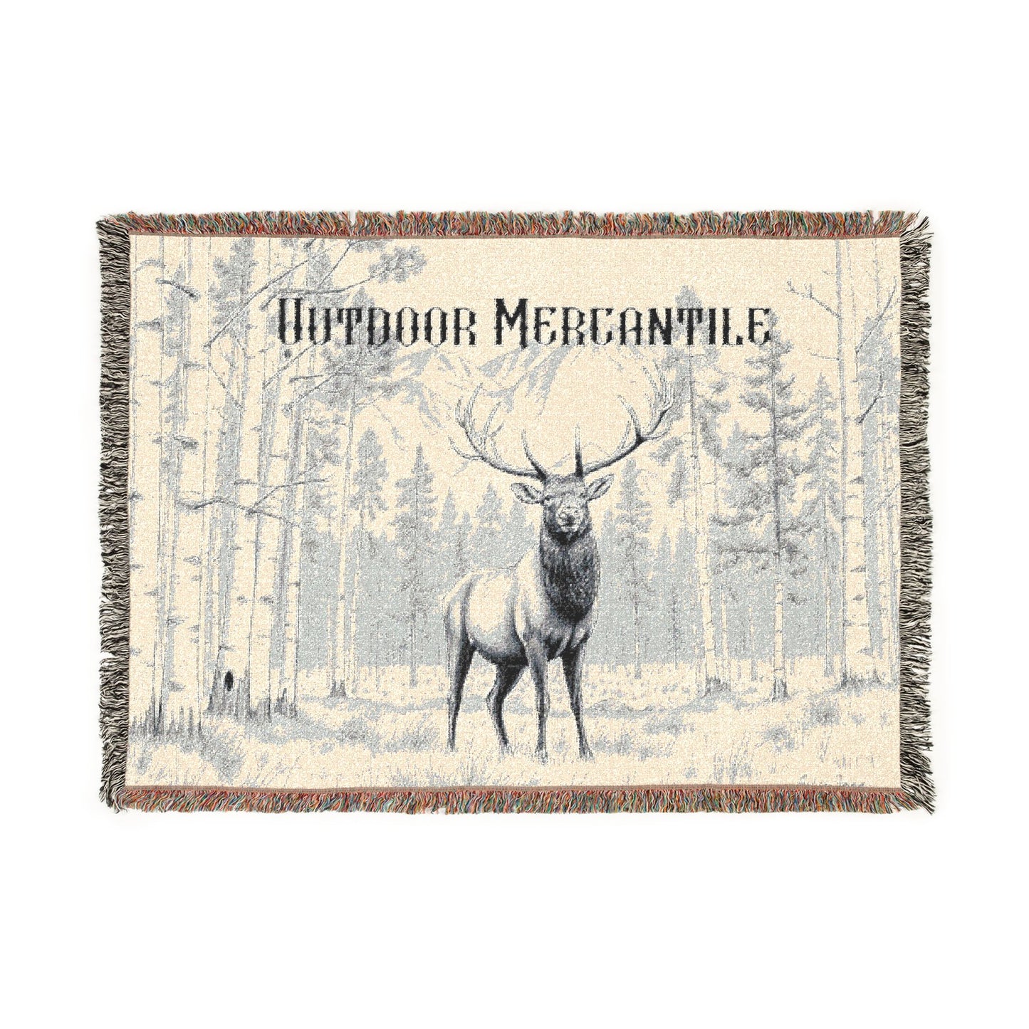 Outdoors Mercantile Woven Throw Blanket