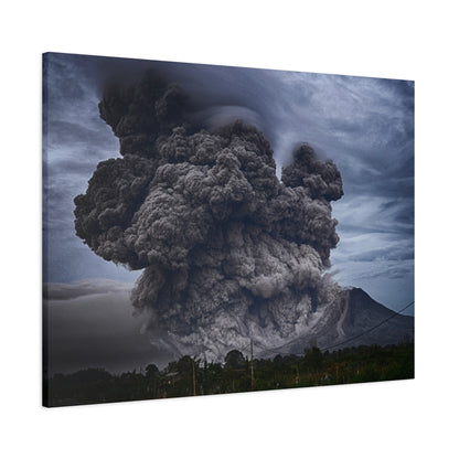 Volcanic Eruption Matte Canvas