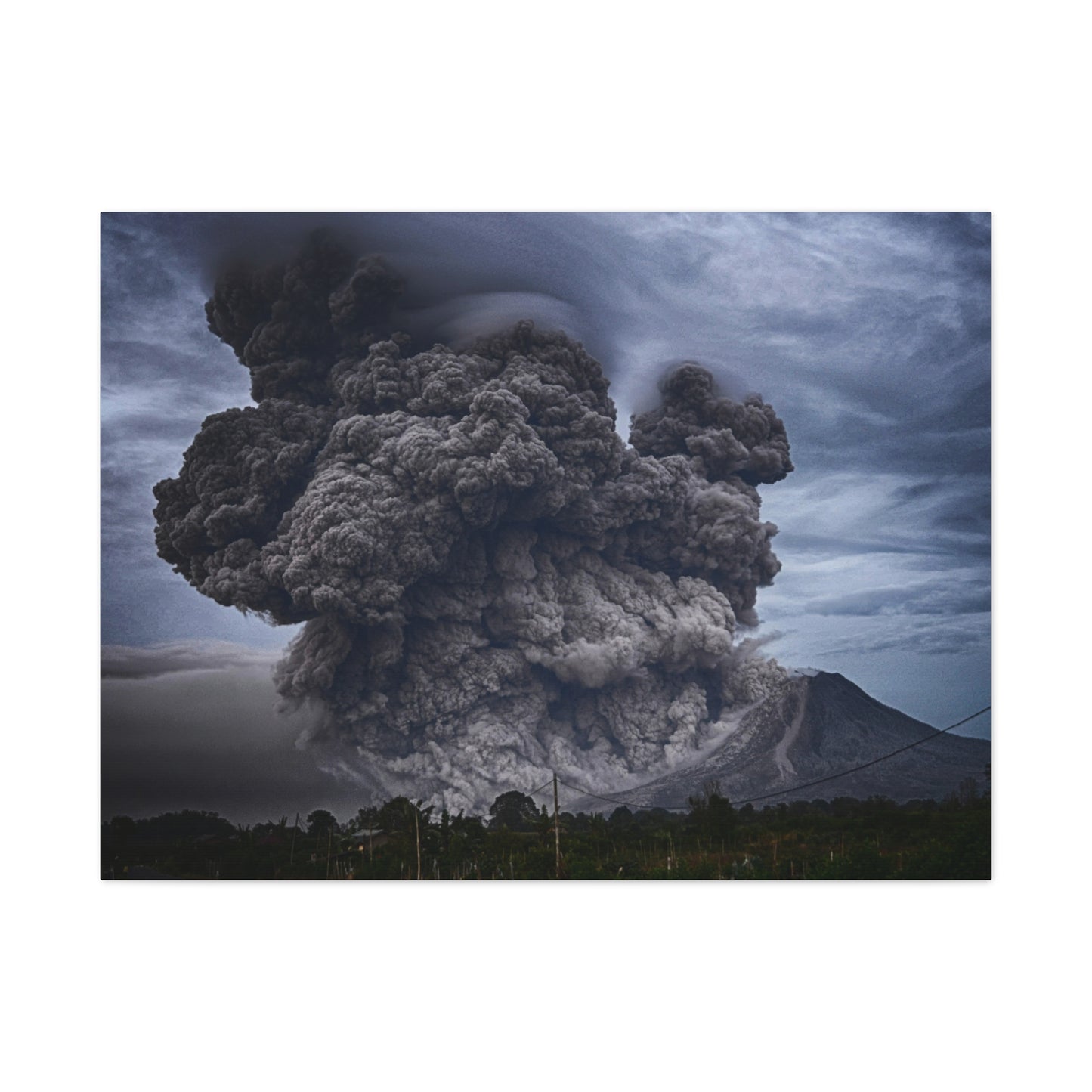 Volcanic Eruption Matte Canvas