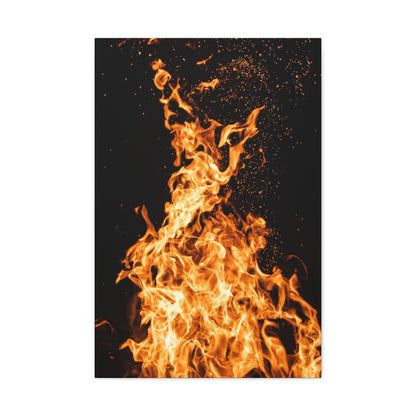 Flame Matte Canvas Print