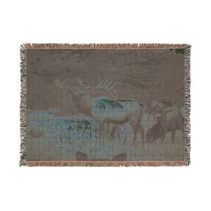 Elk Meadow Woven Throw Blanket