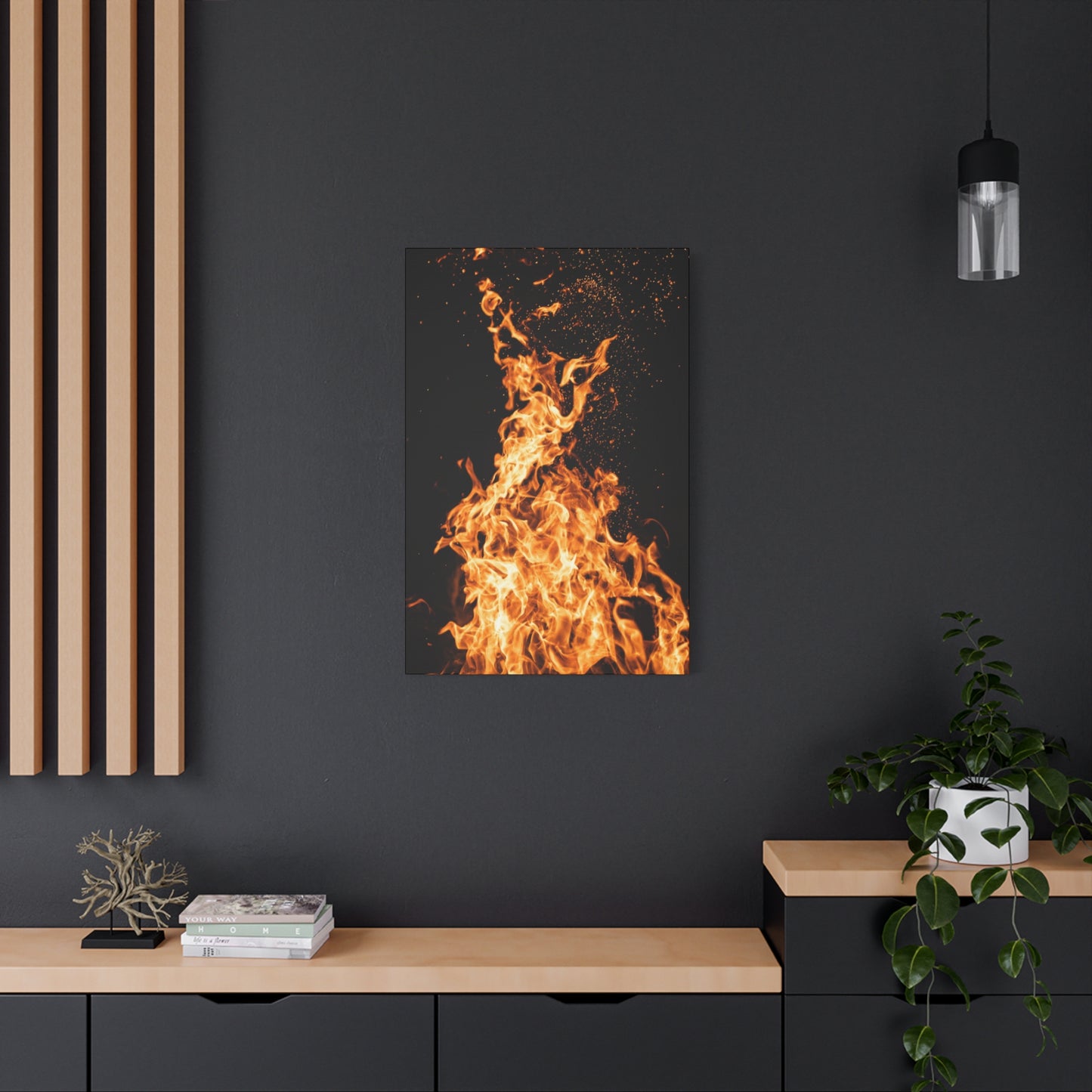 Flame Matte Canvas Print
