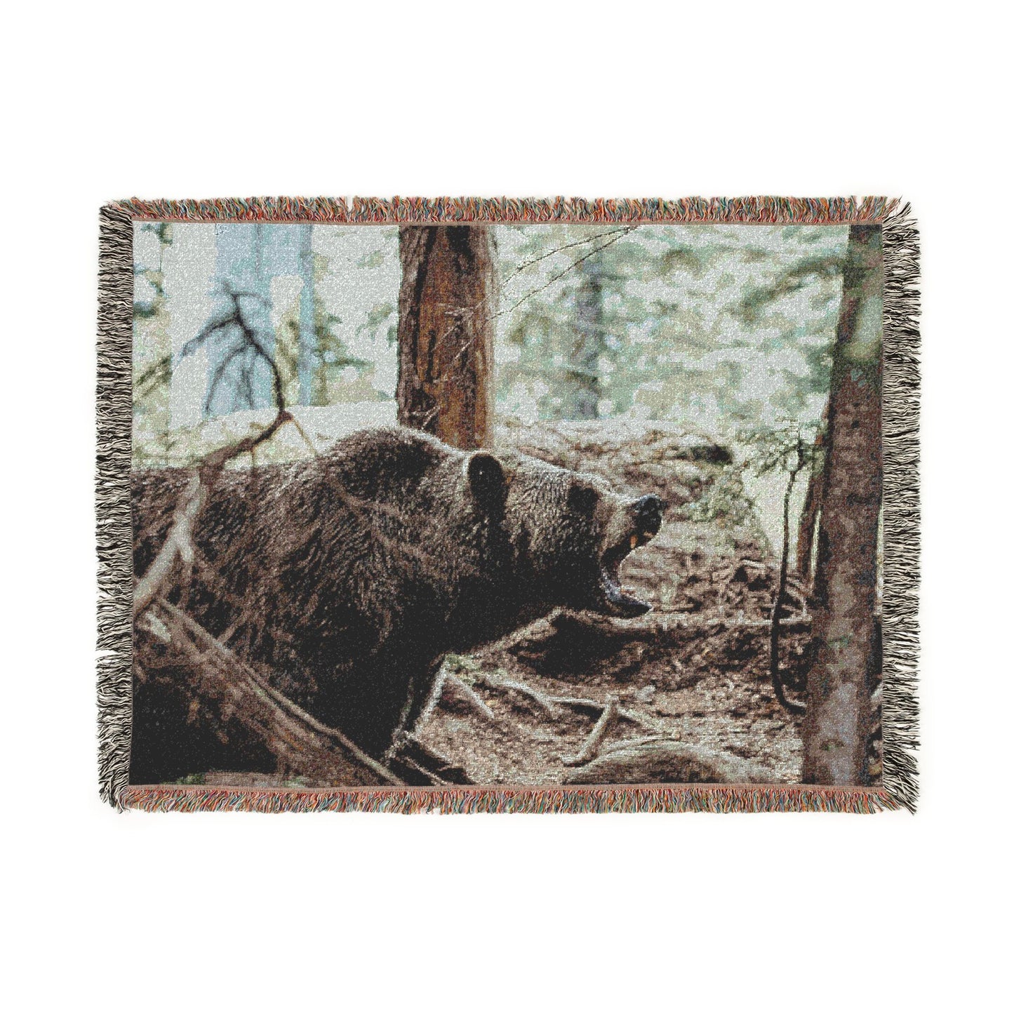 Bear Woven Blanket