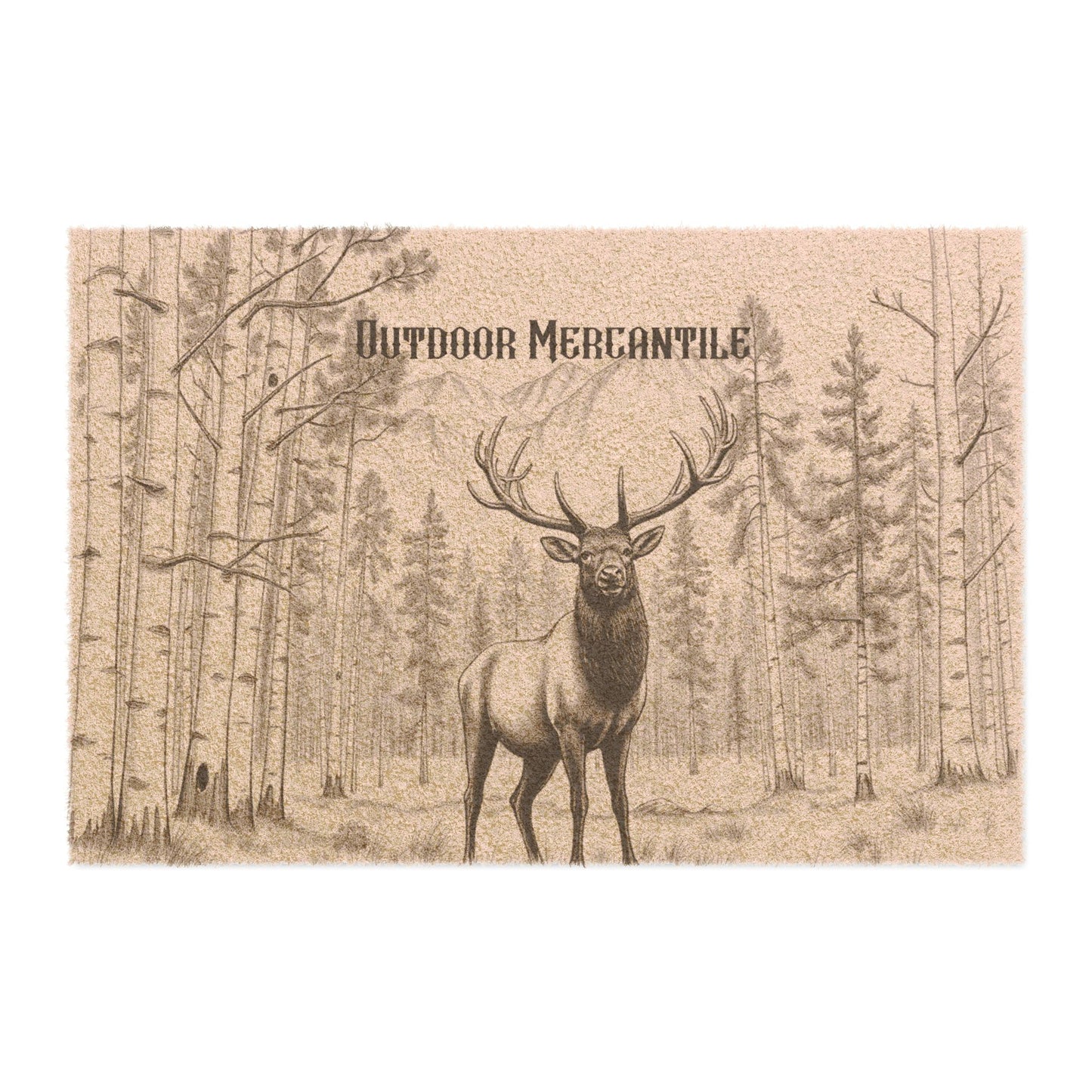 Rustic Elk Doormat