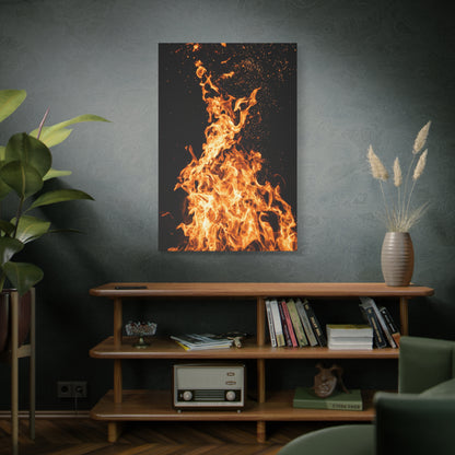 Flame Matte Canvas Print
