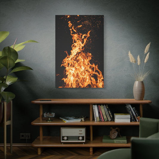 Flame Matte Canvas Print