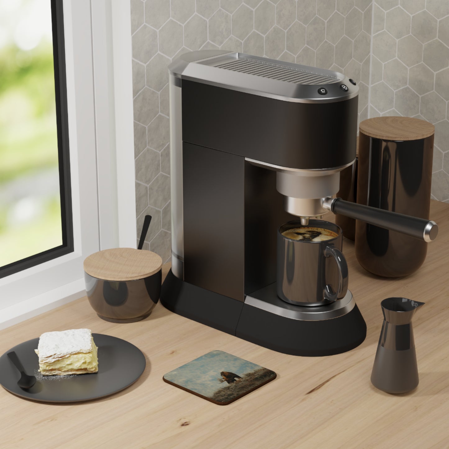 Rustic Moose Coaster