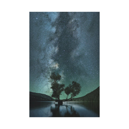 Milky Way Night Sky Canvas Wall Art