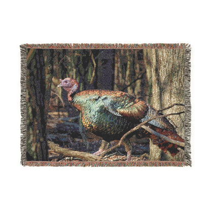 Turkey Woodland Woven Blanket
