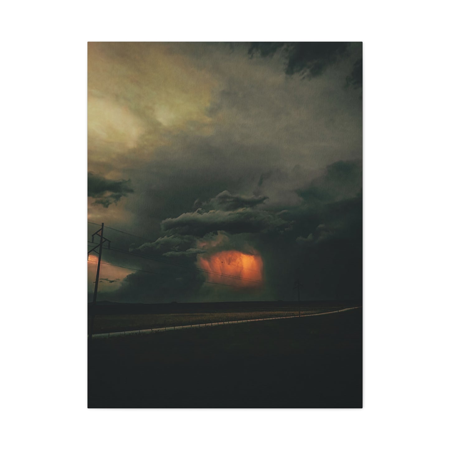 Dramatic Sunset Storm Wall Art