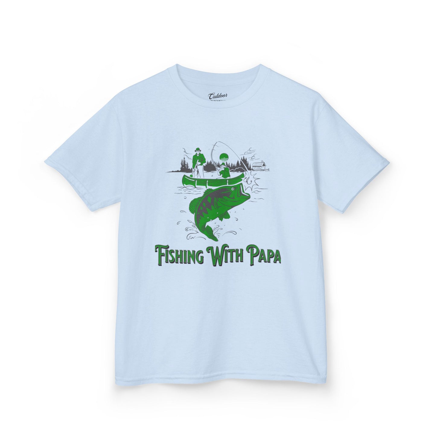 Kids Fishing Tee - 'Fishing With Papa'