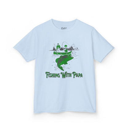Kids Fishing Tee - 'Fishing With Papa'
