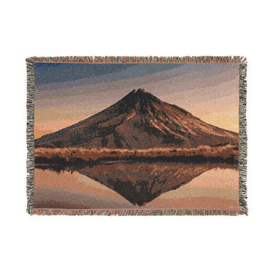 Mountain Reflection Woven Blanket