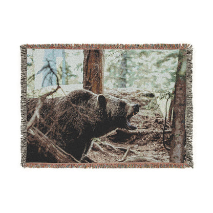 Bear Woven Blanket