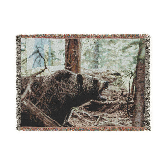 Bear Woven Blanket