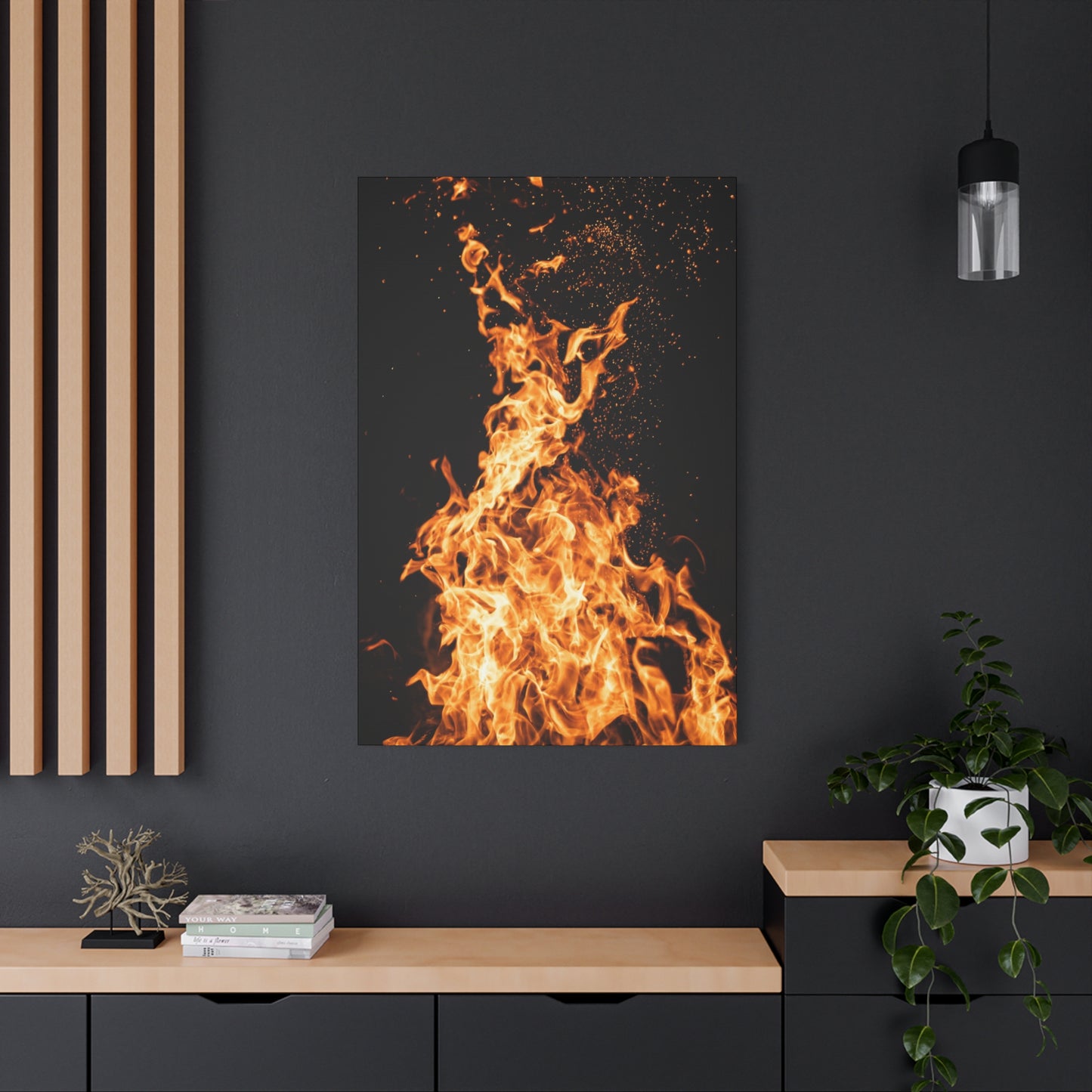 Flame Matte Canvas Print