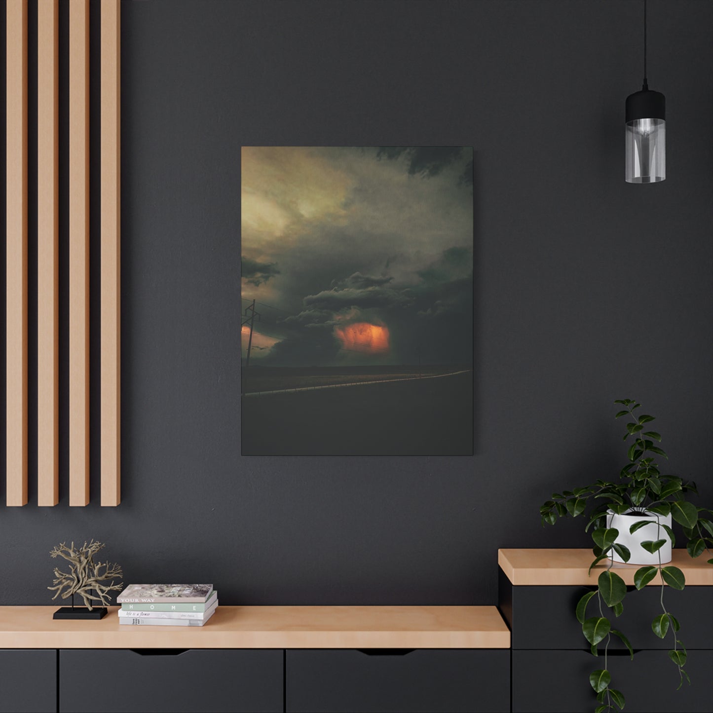 Dramatic Sunset Storm Wall Art