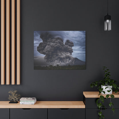 Volcanic Eruption Matte Canvas