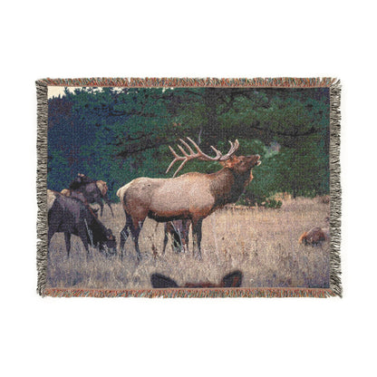Elk Meadow Woven Throw Blanket