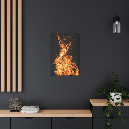 Flame Matte Canvas Print